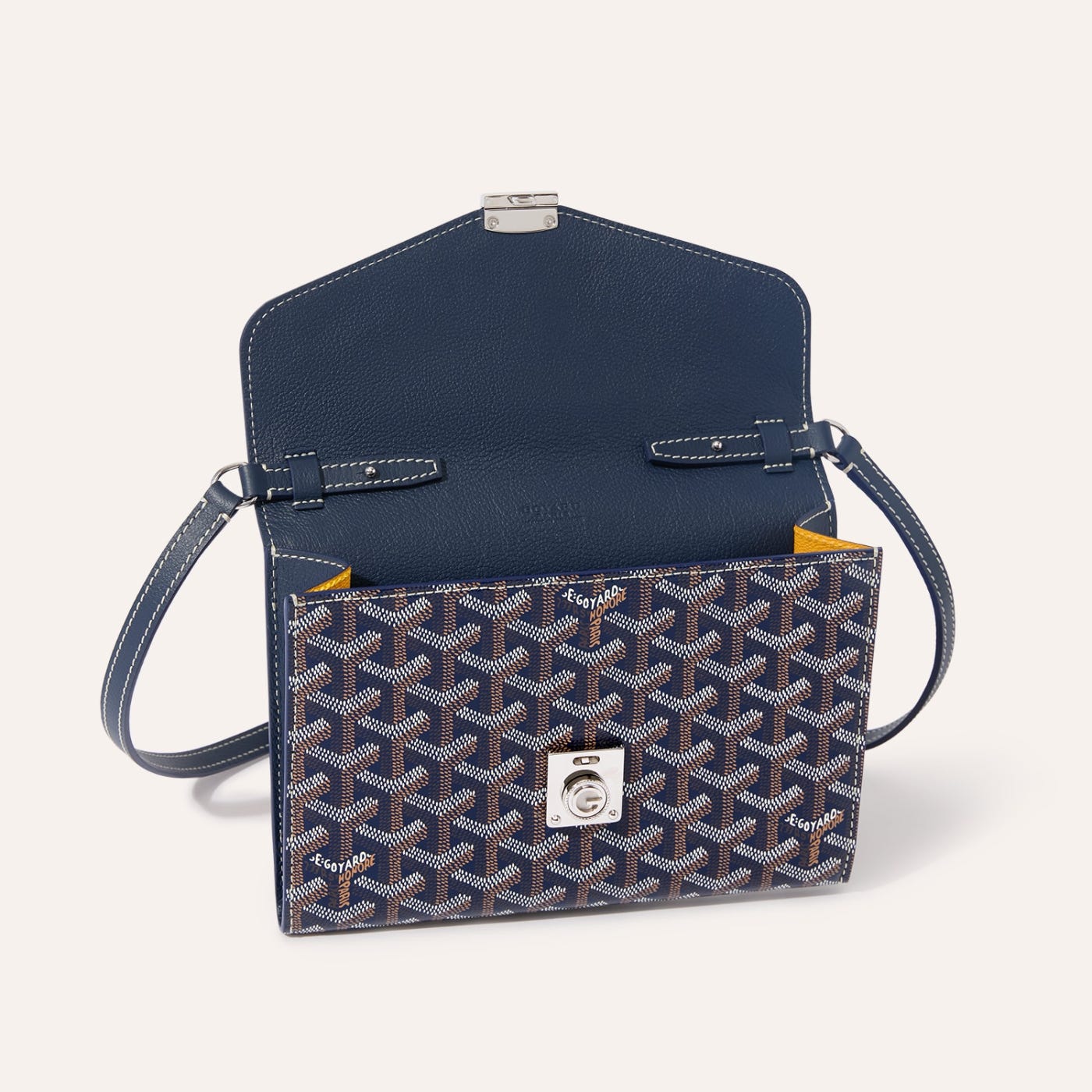 Goyard Chypre Wallet-Pouch Navy Blue - Image 4